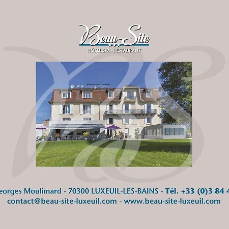 Logis Hotel Restaurant Spa Beau Site Luxeuil-les-Bains Buitenkant foto